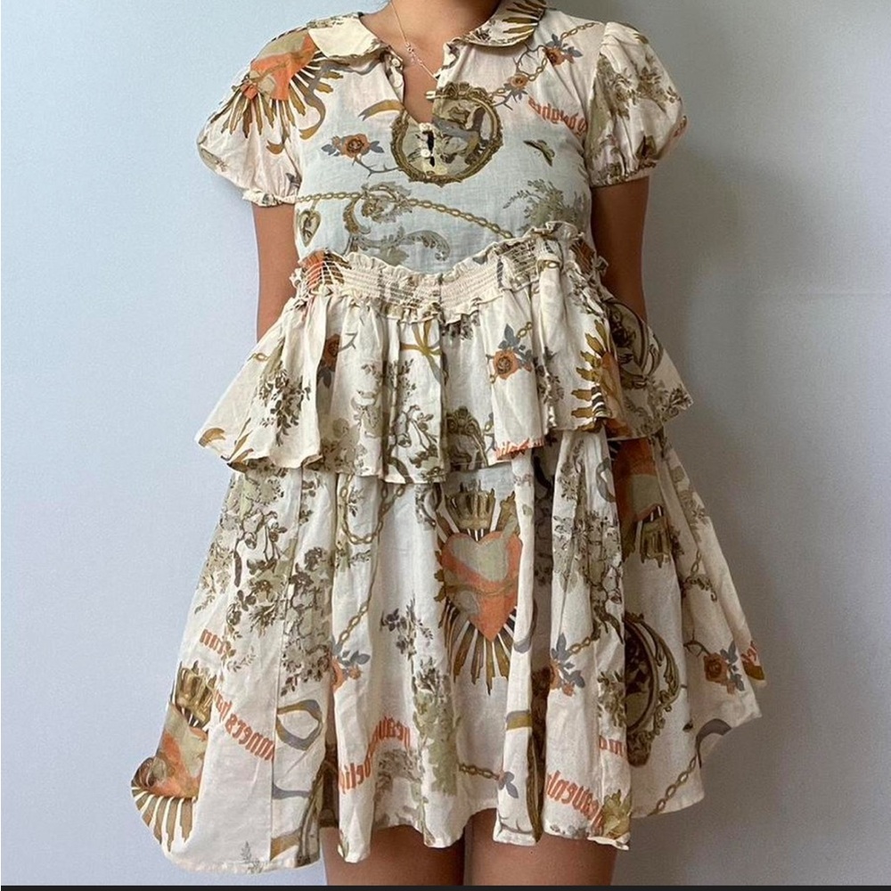 Urban outfitters Kimchi Blue Beige Floral Dress